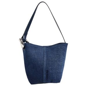 JW Anderson Corner Small Denim Bucket Shoulder Bag